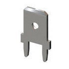 Keystone 1287 PC Mount .250" Quick Connect Male Tab, Solder Connector, Non-Insulated