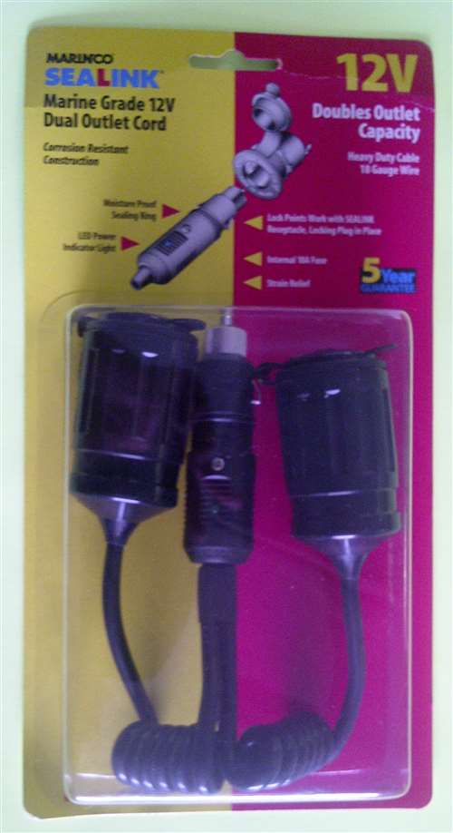 Marinco 12VAD 12V "Y" Adapter