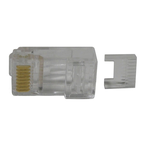 Mode 13-102-0 RJ45 Cat5 Plug Solid (2 Piece) (See 100-208C5 for 1 Piece Version)