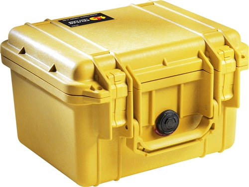 Pelican 1300NF Protector Case with No Foam (Empty), Yellow (ID 9.17" x 6.99" x 6.15") Mfr# 1300-001-240