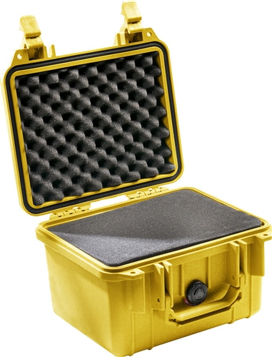 Pelican 1300 Protector Case with Foam, Yellow (ID 9.17" x 6.99" x 6.15") Mfr# 1300-000-240