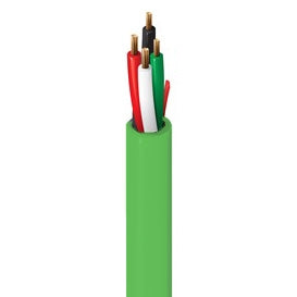 Belden 1308A Speaker Cable 16AWG 4 Conductor Stranded, Unshielded, Green PVC CM/FT1, Oxygen Free (152M = Full Box)