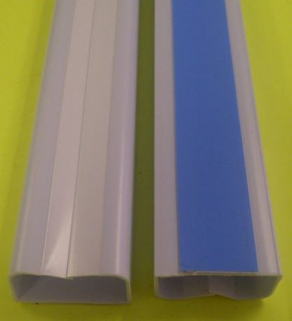 Premiere FWH-13614 Raceway Channel 1.5" White (6ft), Wirehider, Cover = 23614