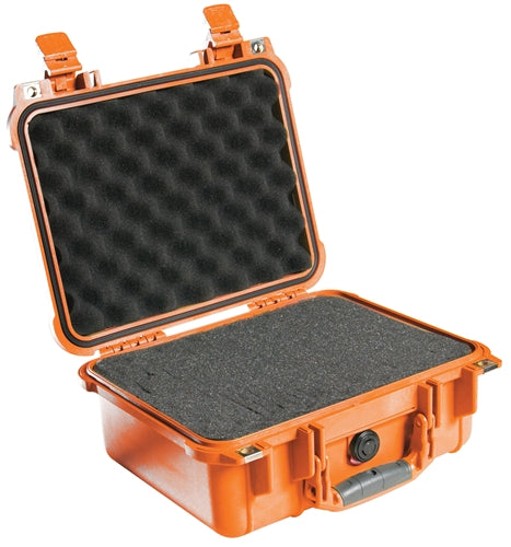 Pelican 1400 Protector Case with Foam, Orange (ID 11.81" x 8.87" x 5.18") Mfr# 1400-000-150