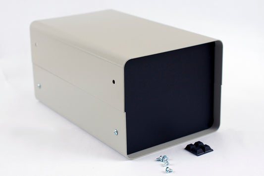 Hammond 1401A Metal Instrument Enclosure Gray with Black Front Panel 6" x 10" x 5"