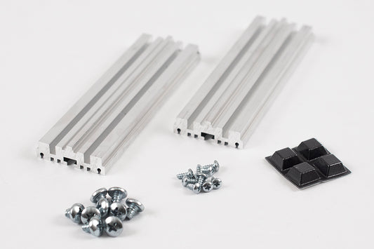 Hammond 1402-4H 1402 Series Replacement Hardware Pack for 1402B/1402BV, Includes Panel Screws, Side Screws, Extrusions, and Rubber Feet.