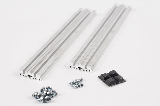 Hammond 1402-9H 1402 Series Replacement Hardware Pack for 1402K/1402KV, Includes Panel Screws, Side Screws, Extrusions, and Rubber Feet.
