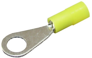 PICO 1403-15 Yellow 26-22AWG #6 Ring Terminal Connector, Nylon Insulated, 50/Pack