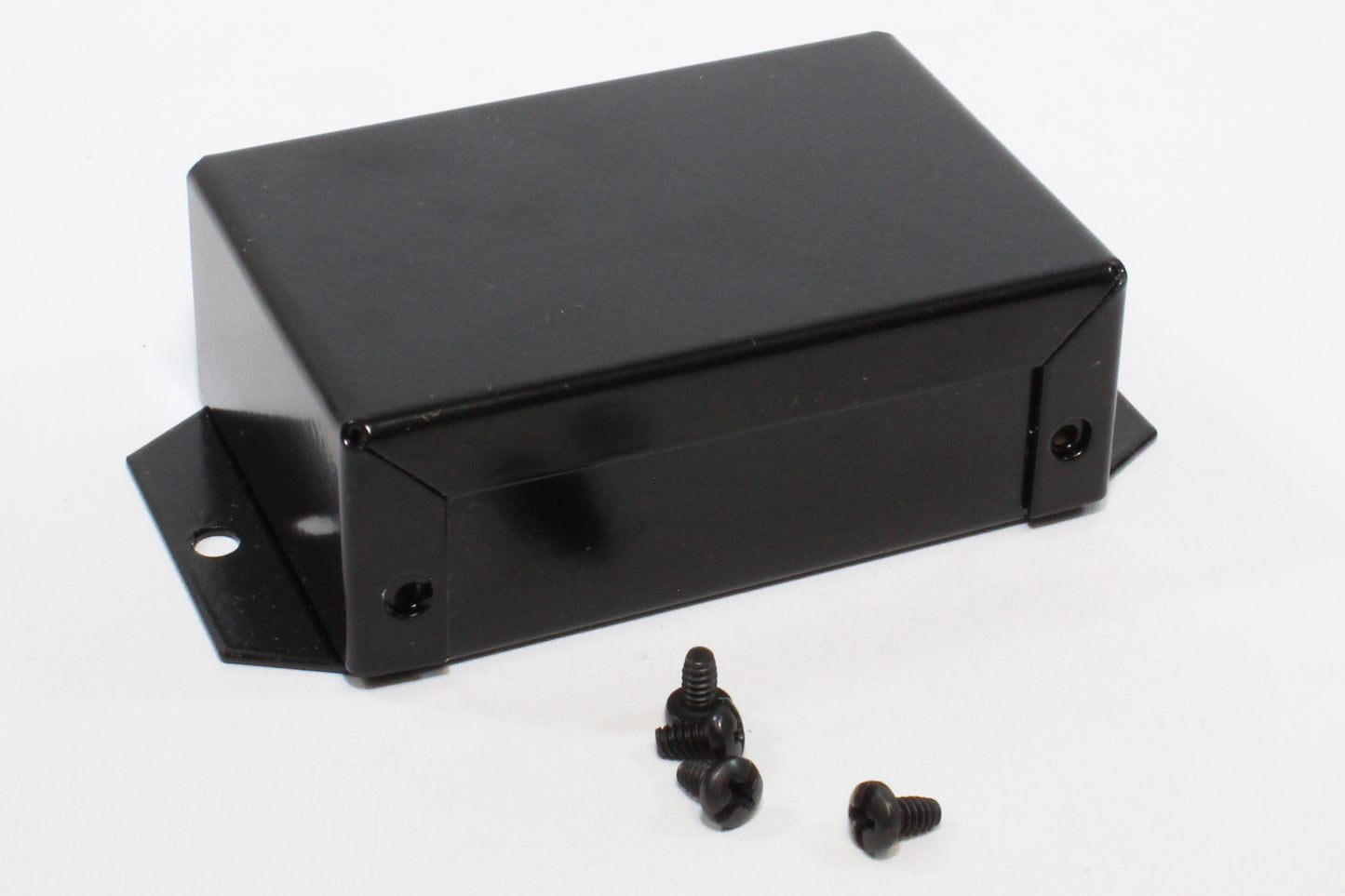Hammond 1411FBCBK Aluminum Utility Enclosure, Flanged, Black 3.2" x 2.2" x 1.1"
