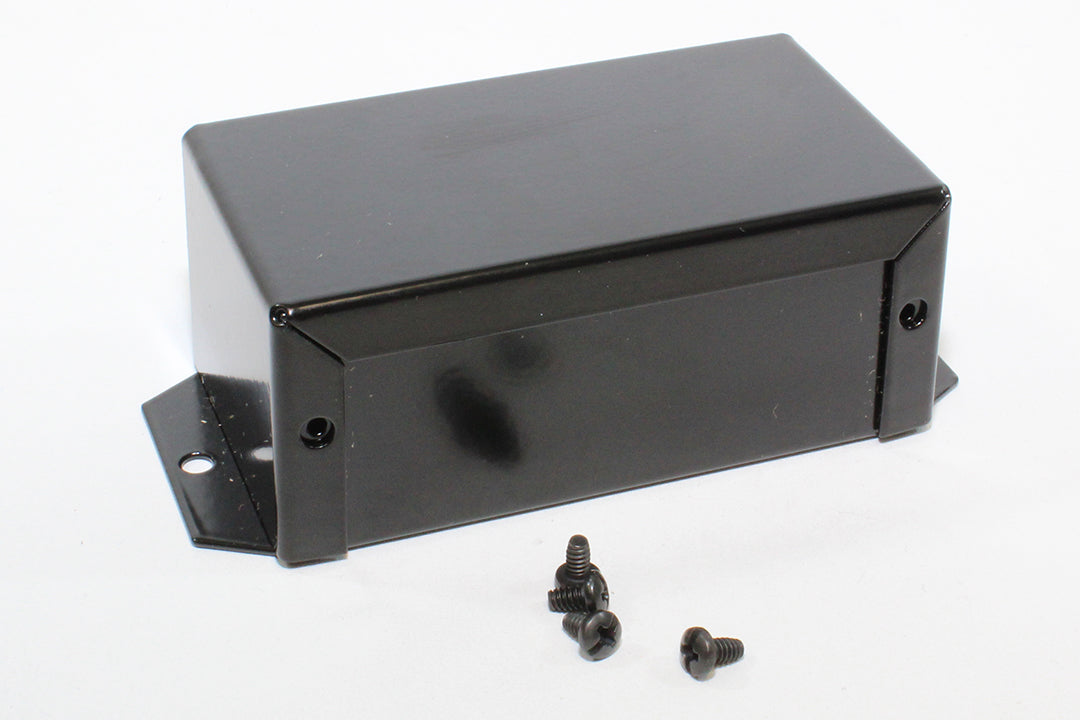 Hammond 1411FBGBK Aluminum Utility Enclosure, Flanged, Black 4.0" x 2.2" x 1.6"