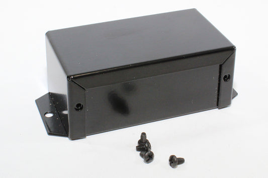 Hammond 1411FBGBK Aluminum Utility Enclosure, Flanged, Black 4.0" x 2.2" x 1.6"
