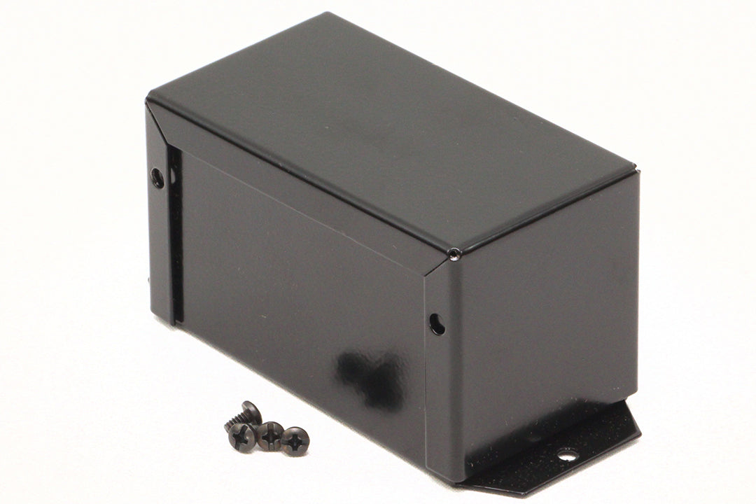 Hammond 1411FBHBK Aluminum Utility Enclosure, Flanged, Black 4.0" x 2.2" x 2.2"
