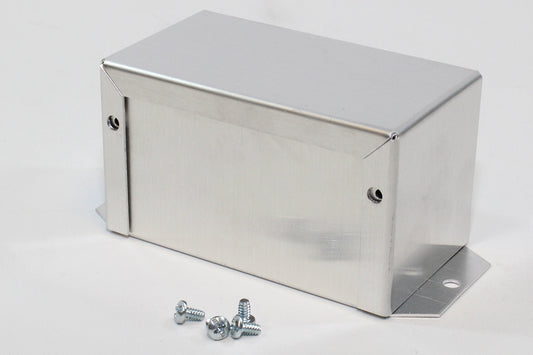 Hammond 1411FBHU Aluminum Utility Enclosure, Flanged, Unpainted 4.0" x 2.2" x 2.2"