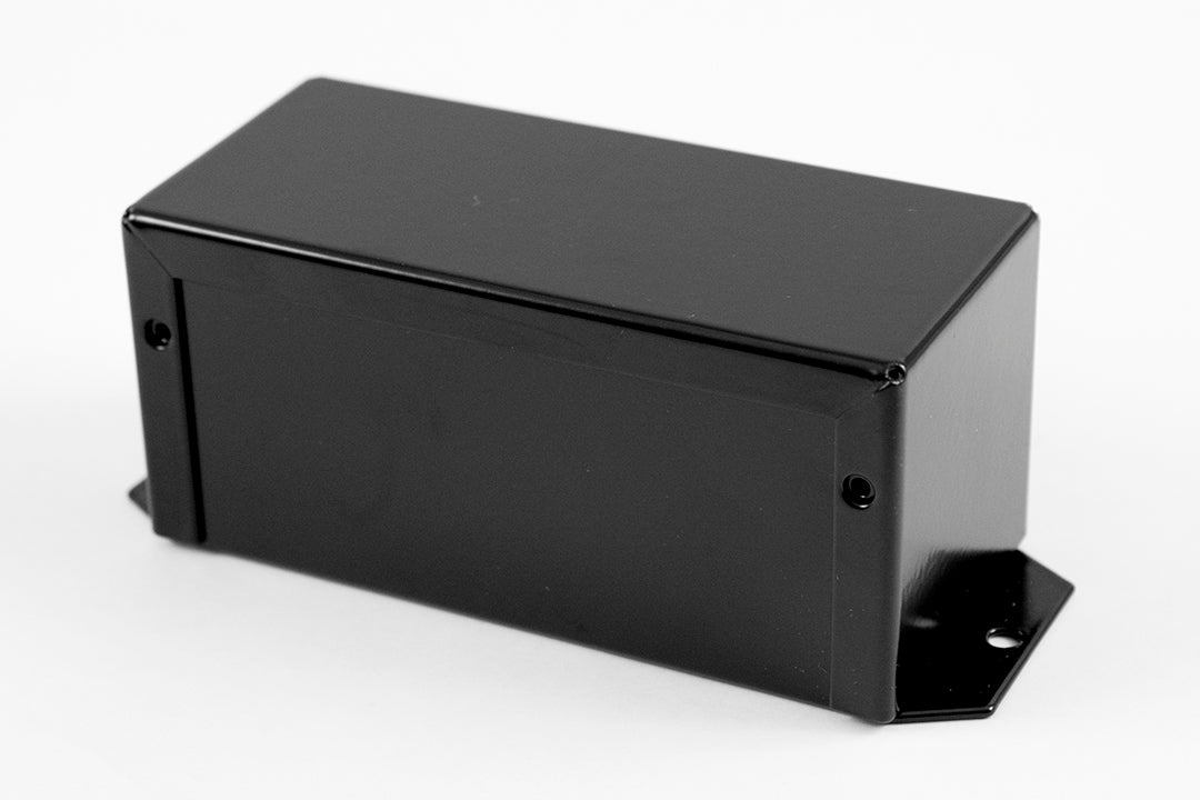 Hammond 1411FBKBK Aluminum Utility Enclosure, Flanged, Black 5.0" x 2.2" x 2.2"