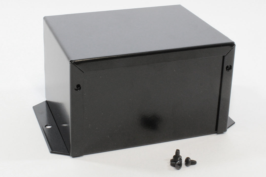 Hammond 1411FBLBK Aluminum Utility Enclosure, Flanged, Black 5.0" x 4.0" x 3.0"