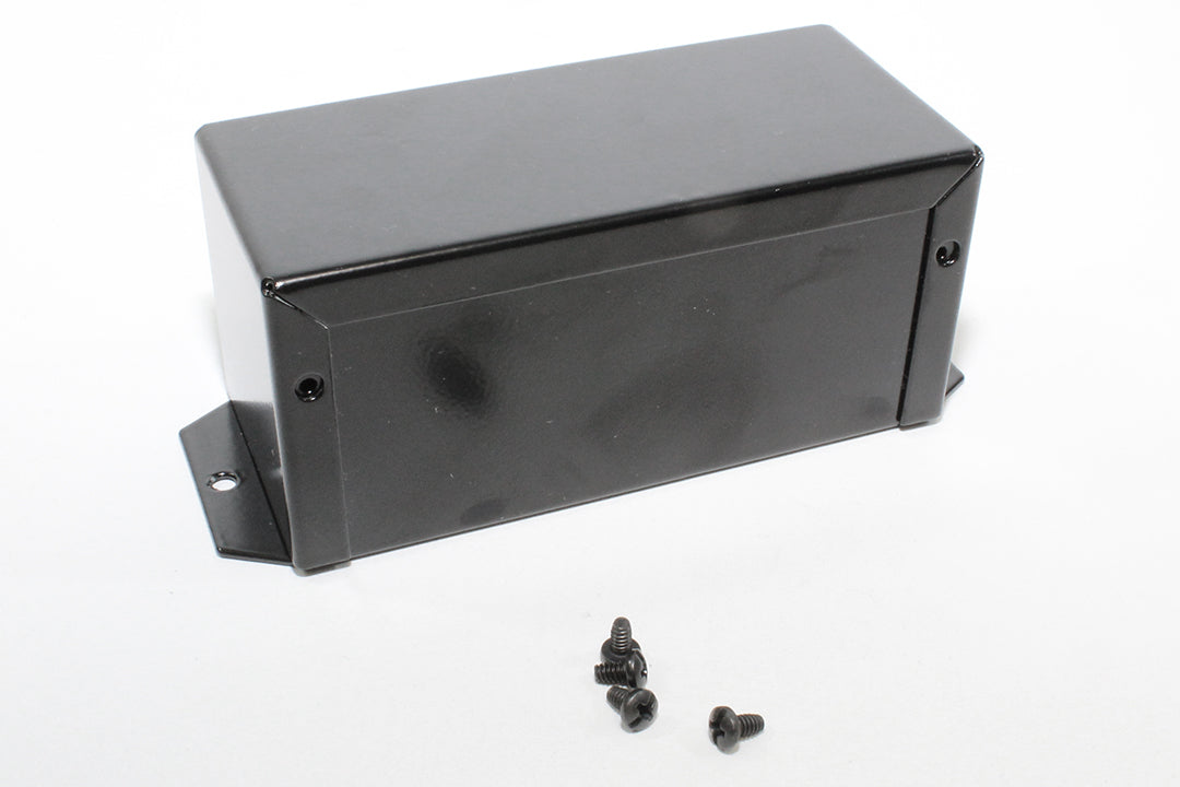 Hammond 1411FBNBK Aluminum Utility Enclosure, Flanged, Black 5.0" x 3.0" x 2.2"