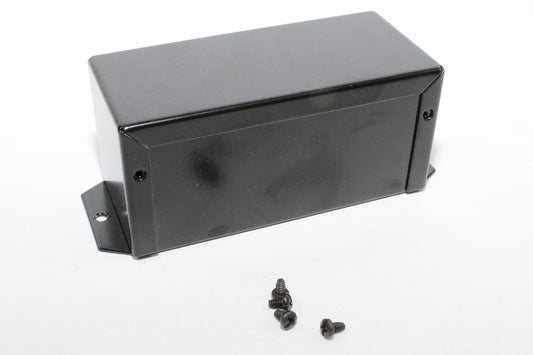 Hammond 1411FBNBK Aluminum Utility Enclosure, Flanged, Black 5.0" x 3.0" x 2.2"