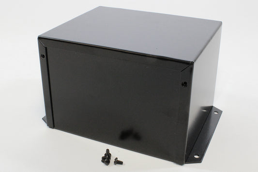 Hammond 1411FBPBK Aluminum Utility Enclosure, Flanged, Black 6.0" x 5.0" x 4.0"