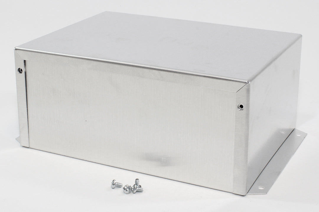 Hammond 1411FBRU Aluminum Utility Enclosure, Flanged, Unpainted 8.0" x 6.0" x 3.5"