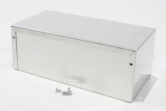 Hammond 1411FBSU Aluminum Utility Enclosure, Flanged, Unpainted 8.0" x 4.0" x 3.0"