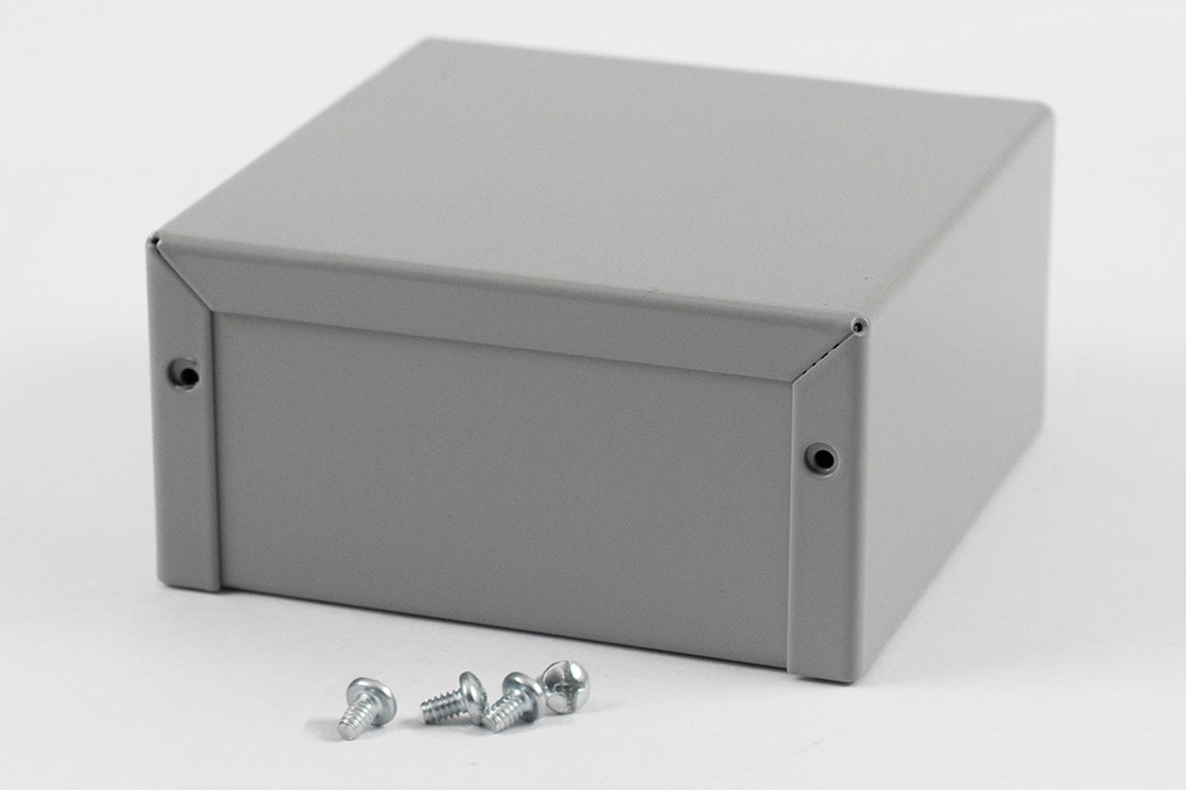 Hammond 1411J Aluminum Utility Enclosure, Gray 4.0" x 4.0" x 2.0"