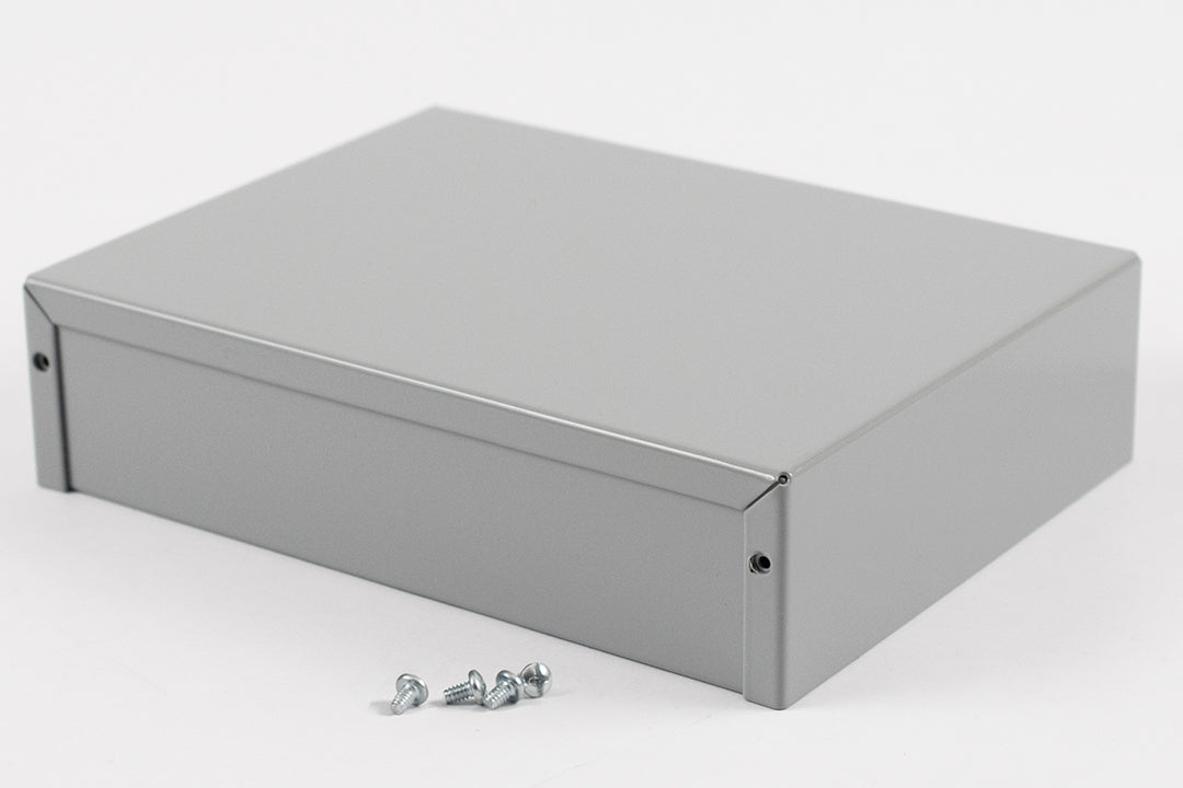 Hammond 1411RR Aluminum Utility Enclosure, Gray 8.0" x 6.0" x 2.0"
