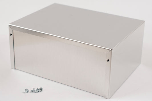 Hammond 1411RU Aluminum Utility Enclosure, Unpainted 8.0" x 6.0" x 3.5"