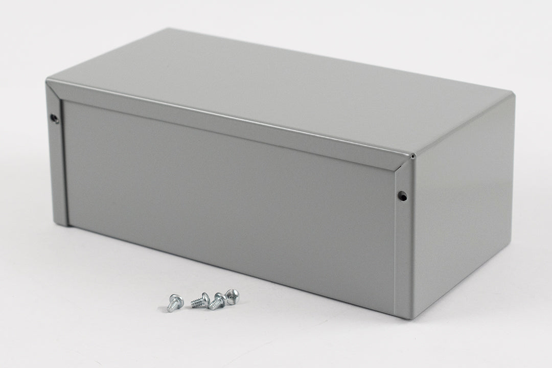 Hammond 1411S Aluminum Utility Enclosure, Gray (8" x 4" x 3")