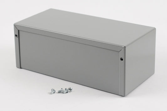 Hammond 1411S Aluminum Utility Enclosure, Gray (8" x 4" x 3")