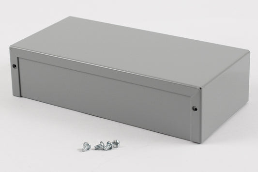 Hammond 1411SS Aluminum Utility Enclosure, Gray 8.0" x 4.0" x 2.0"