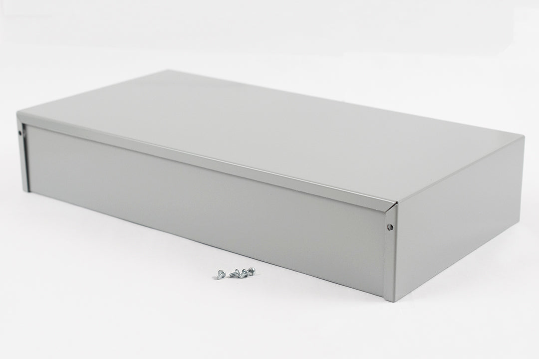Hammond 1411Y Aluminum Utility Enclosure, Gray 16.0" x 8.0" x 3.0"