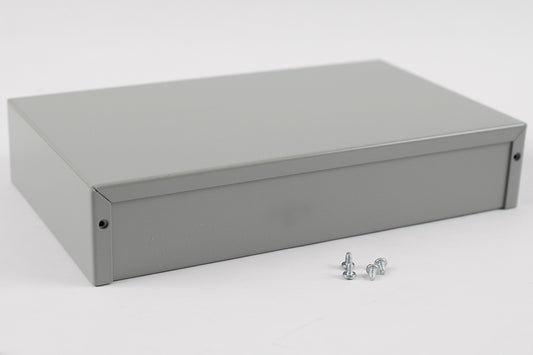 Hammond 1412TT 1412 Series Steel Utility Enclosure, ASA 61 Gray Powder Coat, 10.00" x 6.00" x 2.00".