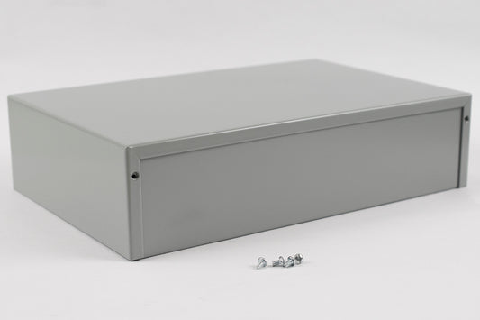 Hammond 1412V 1412 Series Steel Utility Enclosure, ASA 61 Gray Powder Coat, 12.00" x 8.00" x 3.00".