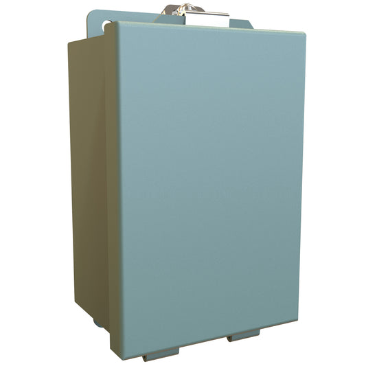 Hammond 1414C N12 Junction Box, Lift Off Cover with Clamps, with Panel - 6" x 4" x 3" - Steel/Gray