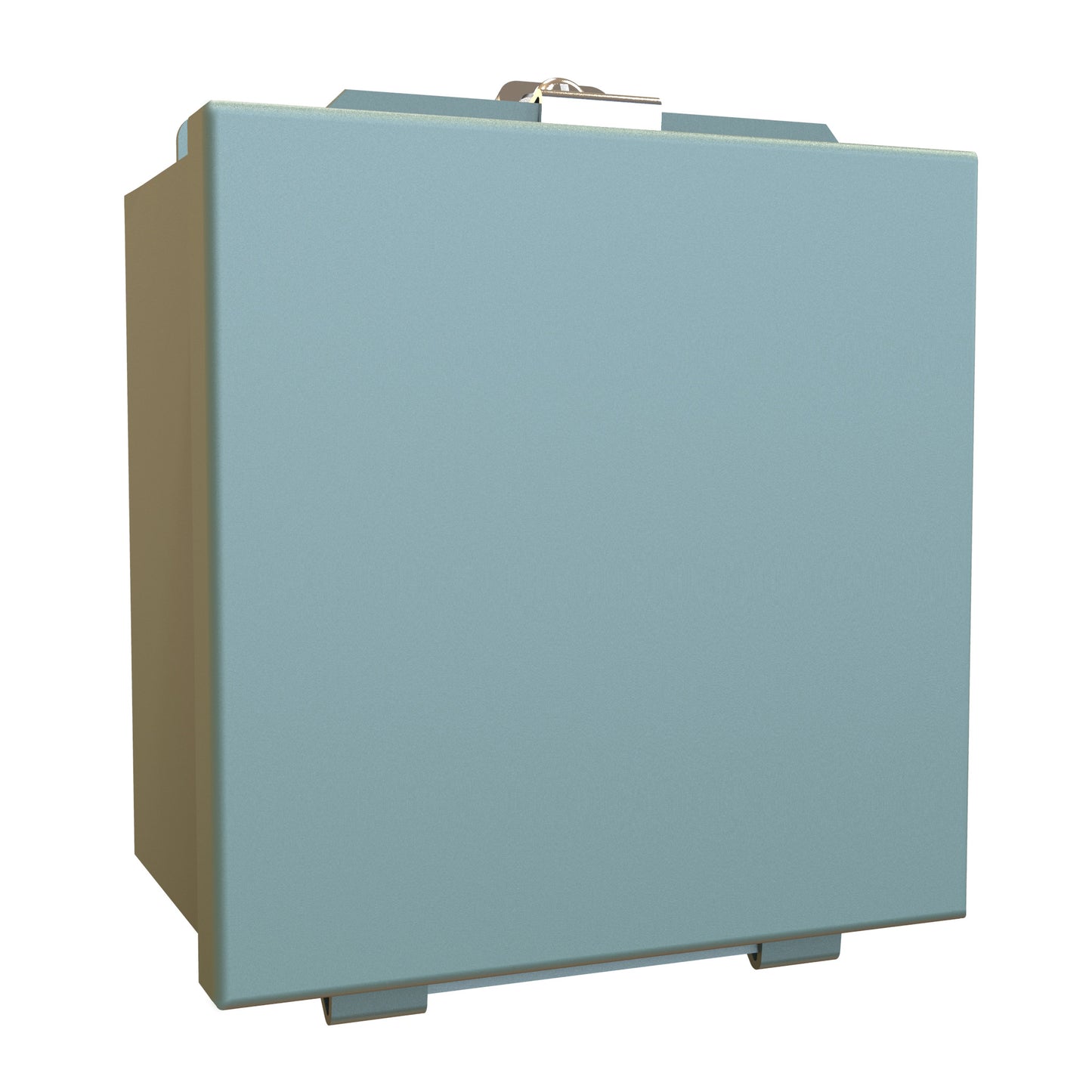 Hammond 1414E N12 Junction Box, Lift Off Cover with Clamps, with Panel - 6" x 6" x 4" - Steel/Gray