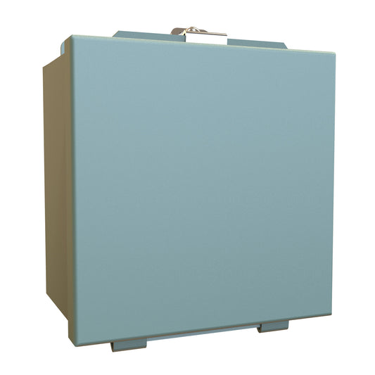 Hammond 1414E N12 Junction Box, Lift Off Cover with Clamps, with Panel - 6" x 6" x 4" - Steel/Gray
