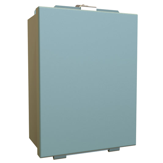 Hammond 1414G N12 Junction Box, Lift Off Cover with Clamps, with Panel - 8" x 6" x 3.5" - Steel/Gray
