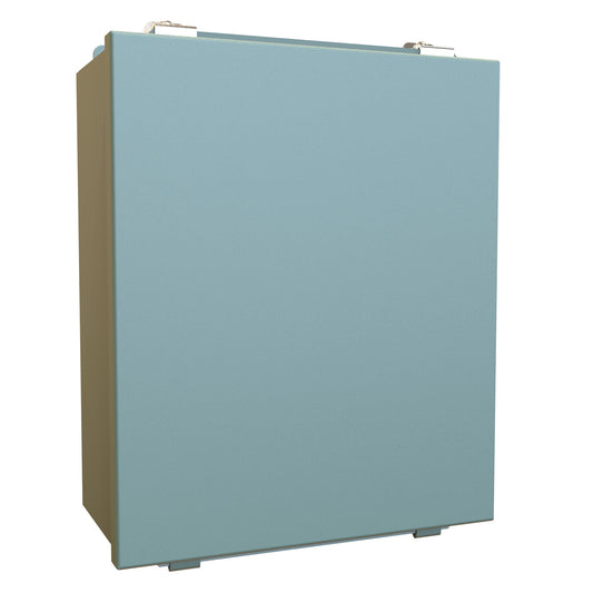 Hammond 1414K N12 Junction Box, Lift Off Cover with Clamps, with Panel - 12" x 10" x 5" - Steel/Gray