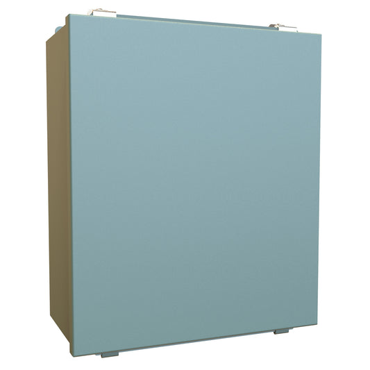 Hammond 1414M6 N12 Junction Box, Lift Off Cover with Clamps, with Panel - 14" x 12" x 6" - Steel/Gray