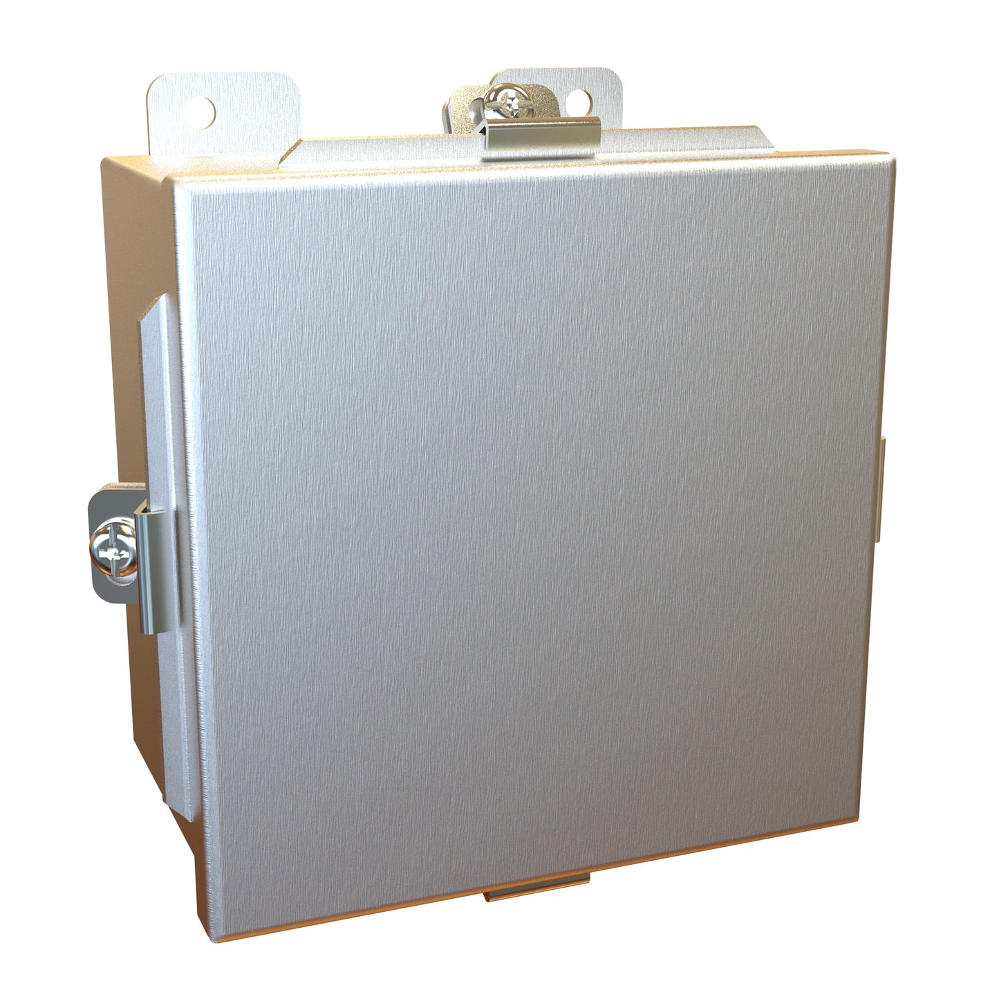 Hammond 1414N4ALE N4 Junction Box, Lift Off Cover with Clamps, with Panel - 6" x 6" x 4" - Aluminum