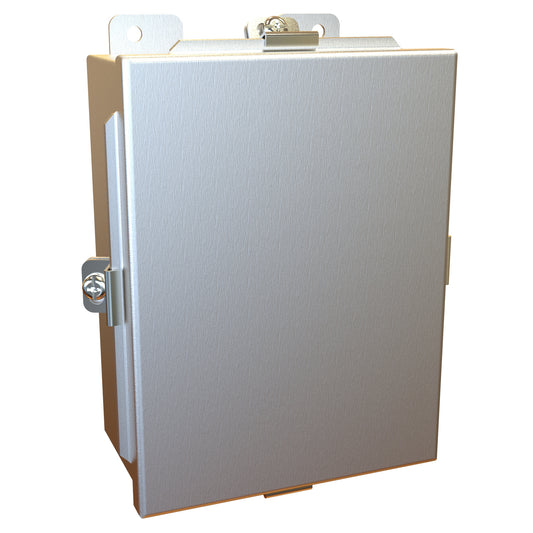 Hammond 1414N4ALG N4 Junction Box, Lift Off Cover with Clamps, with Panel - 8" x 6" x 3.5" - Aluminum