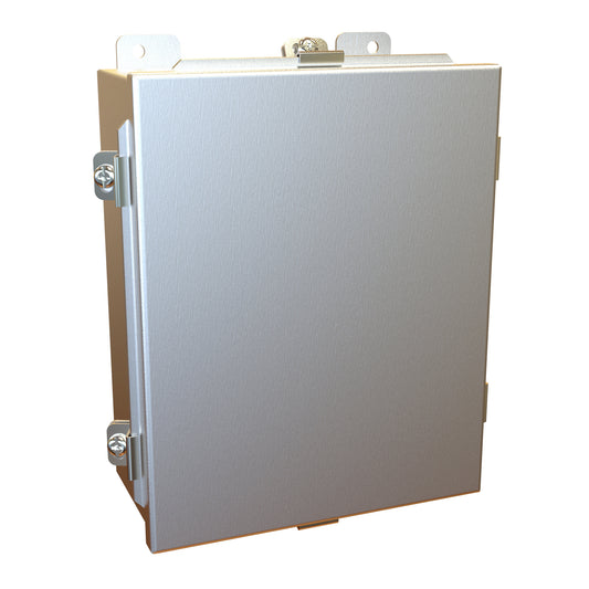 Hammond 1414N4ALI N4 Junction Box, Lift Off Cover with Clamps, with Panel - 10" x 8" x 4" - Aluminum