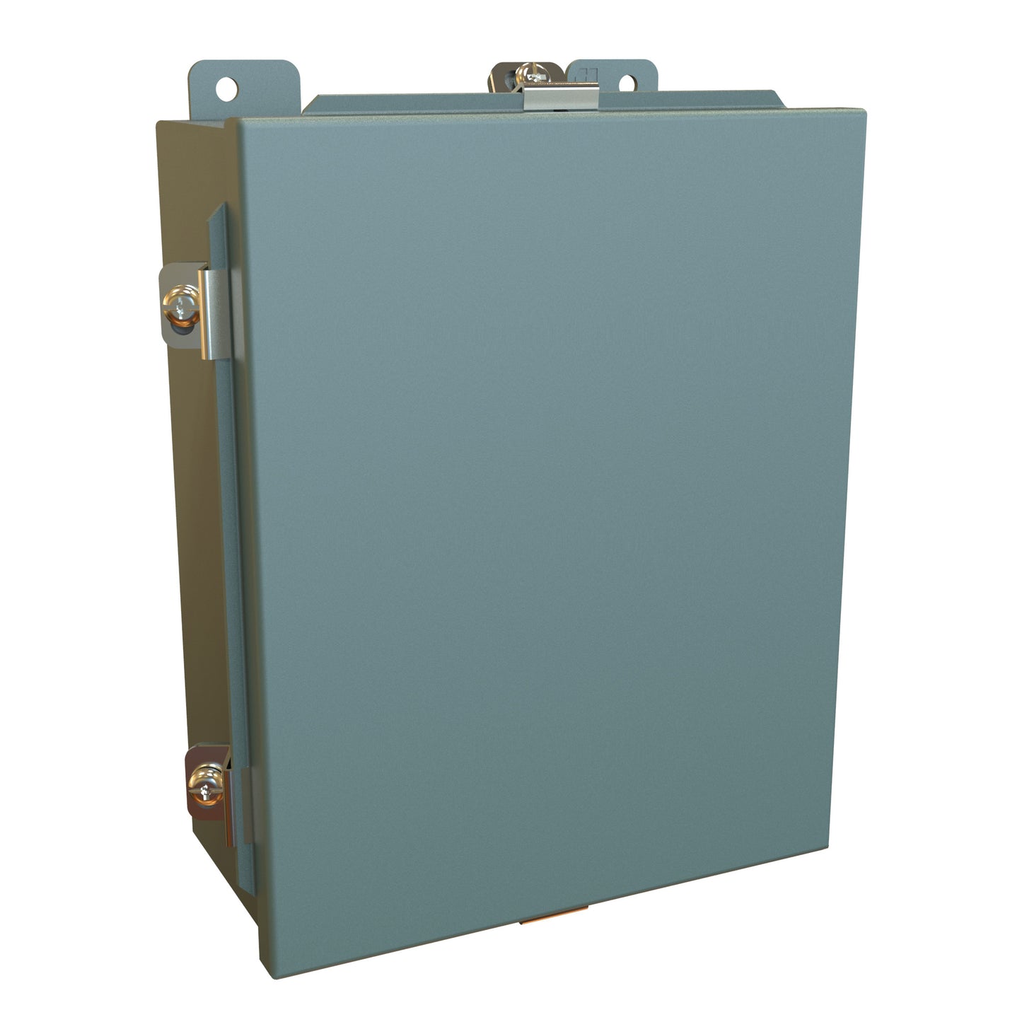 Hammond 1414N4I N4 Junction Box, Lift Off Cover with Clamps, with Panel - 10" x 8" x 4" - Steel/Gray