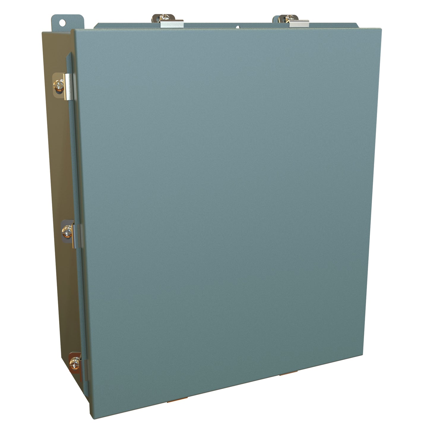 Hammond 1414N4O6 N4 Junction Box, Lift Off Cover with Clamps, with Panel - 16" x 14" x 6" - Steel/Gray