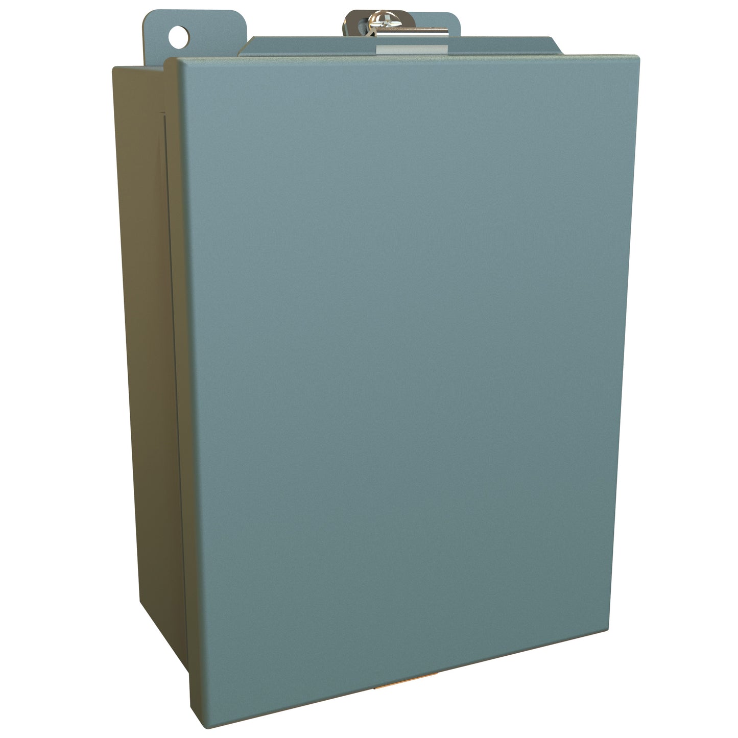 Hammond 1414N4PHG N4 Junction Box, Continuous Hinge Door with Clamps, with Panel - 8" x 6" x 3.5" - Steel/Gray
