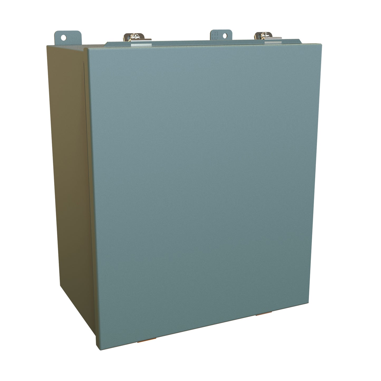 Hammond 1414N4PHM8 N4 Junction Box, Continuous Hinge Door with Clamps, with Panel - 14" x 12" x 8" - Steel/Gray
