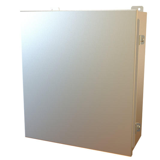 Hammond 1414N4PHS16O6 N4X Junction Box, Continuous Hinge Door with Clamps, with Panel - 16" x 14" x 6" - 316 Stainless Steel