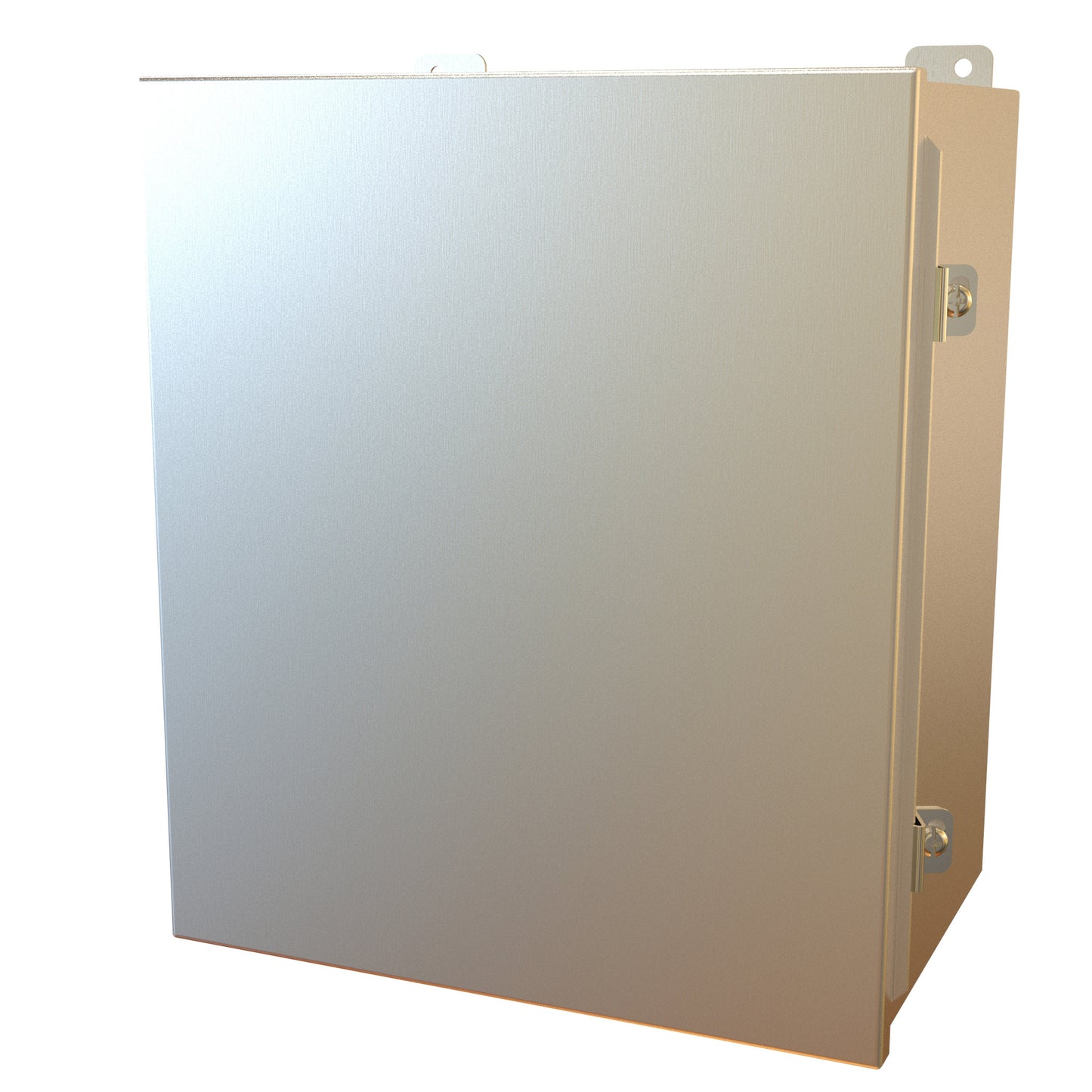 Hammond 1414N4PHSSM8 N4X Junction Box, Continuous Hinge Door with Clamps, with Panel - 14" x 12" x 8" - 304 Stainless Steel