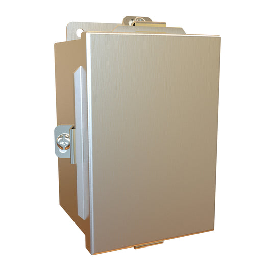 Hammond 1414N4SSC4 N4X Junction Box, Lift Off Cover with Clamps, with Panel - 6" x 4" x 4" - 304 Stainless Steel
