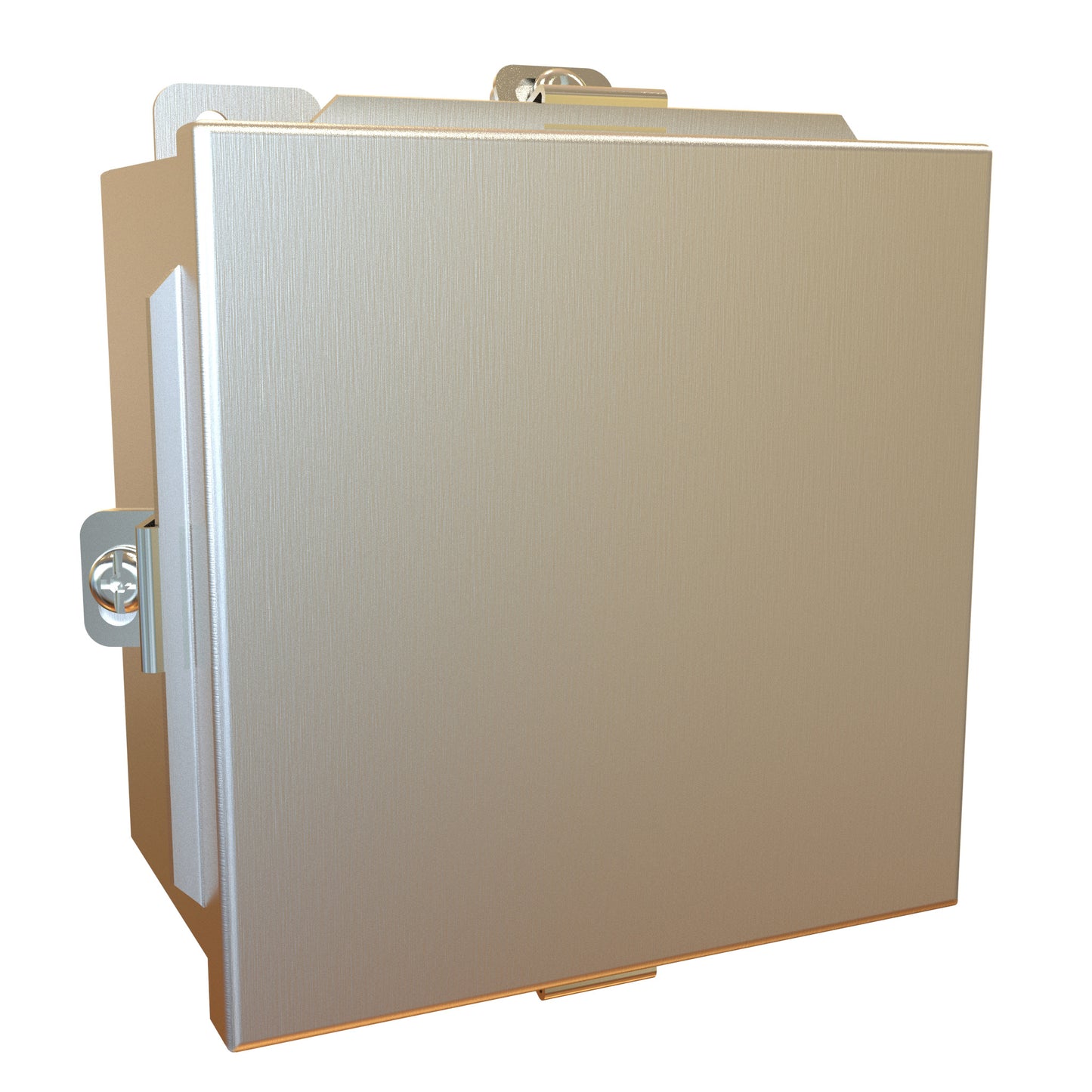 Hammond 1414N4SSE N4X Junction Box, Lift Off Cover with Clamps, with Panel - 6" x 6" x 4" - 304 Stainless Steel